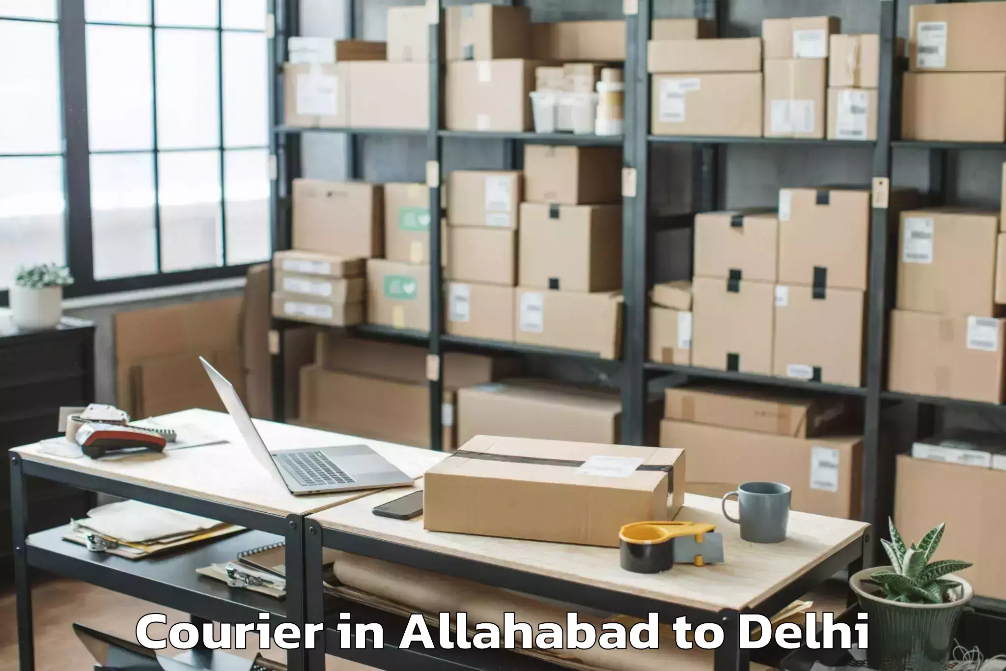 Allahabad to Naraina Industrial Estate Courier Booking